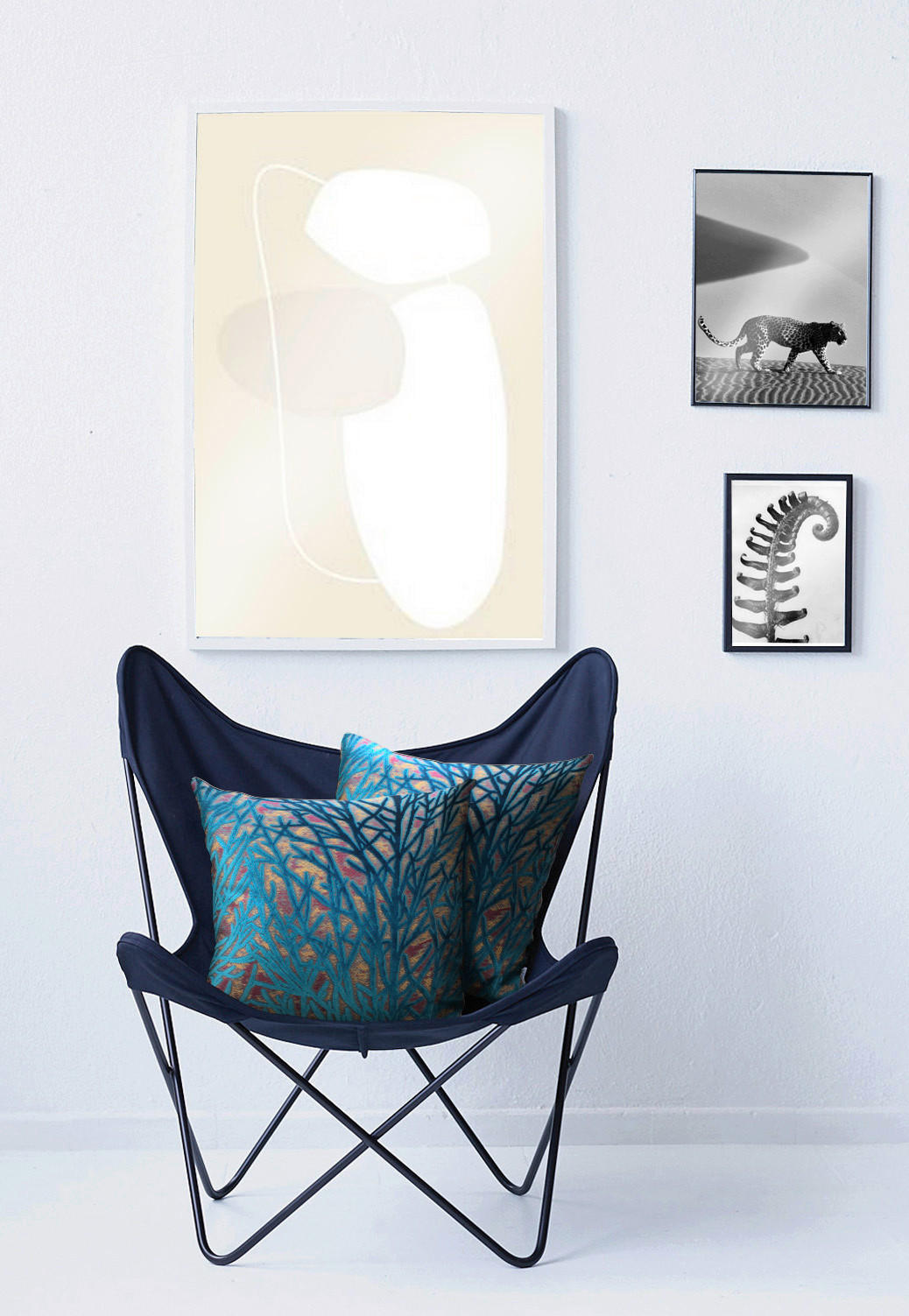 ZIERKISSEN 45/45 cm  - Petrol, Design, Textil (45/45cm) - Apelt