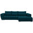 WOHNLANDSCHAFT in Textil Petrol - Silberfarben/Petrol, MODERN, Kunststoff/Textil (304/218/cm) - Carryhome WOHNLANDSCHAFT in Textil Petrol - Silberfarben/Petrol, MODERN, Kunststoff/Textil (304/218/cm) - Carryhome
