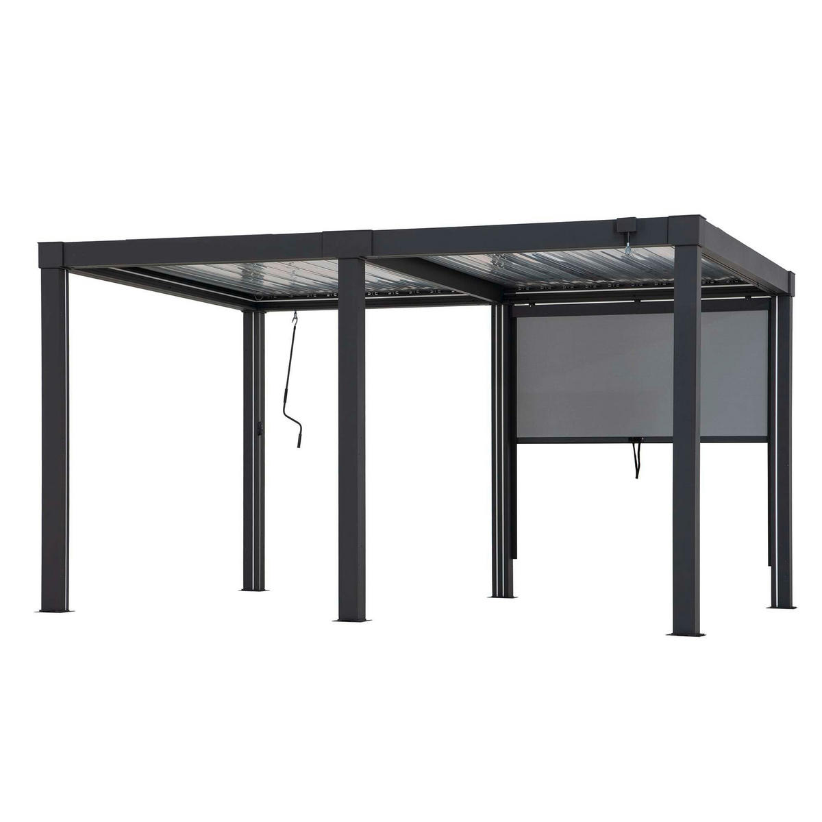 PAVILLON-ROLLO  - Grau, Basics, Textil/Metall (182/180cm) - Modante