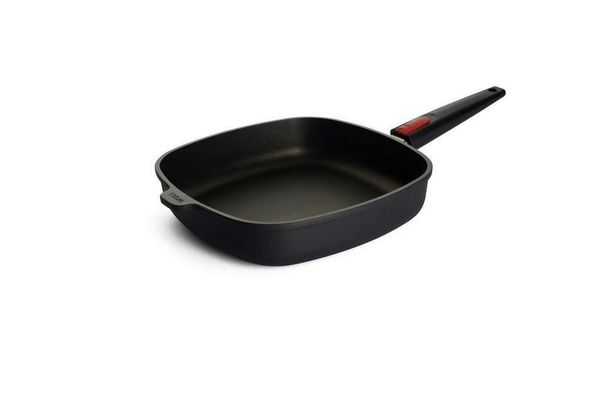 PÁNEV NA SMAŽENÍ  nepřilnavý povrch PTFE  28/28 cm  - antracitová, Basics, kov (28/28cm) - WOLL