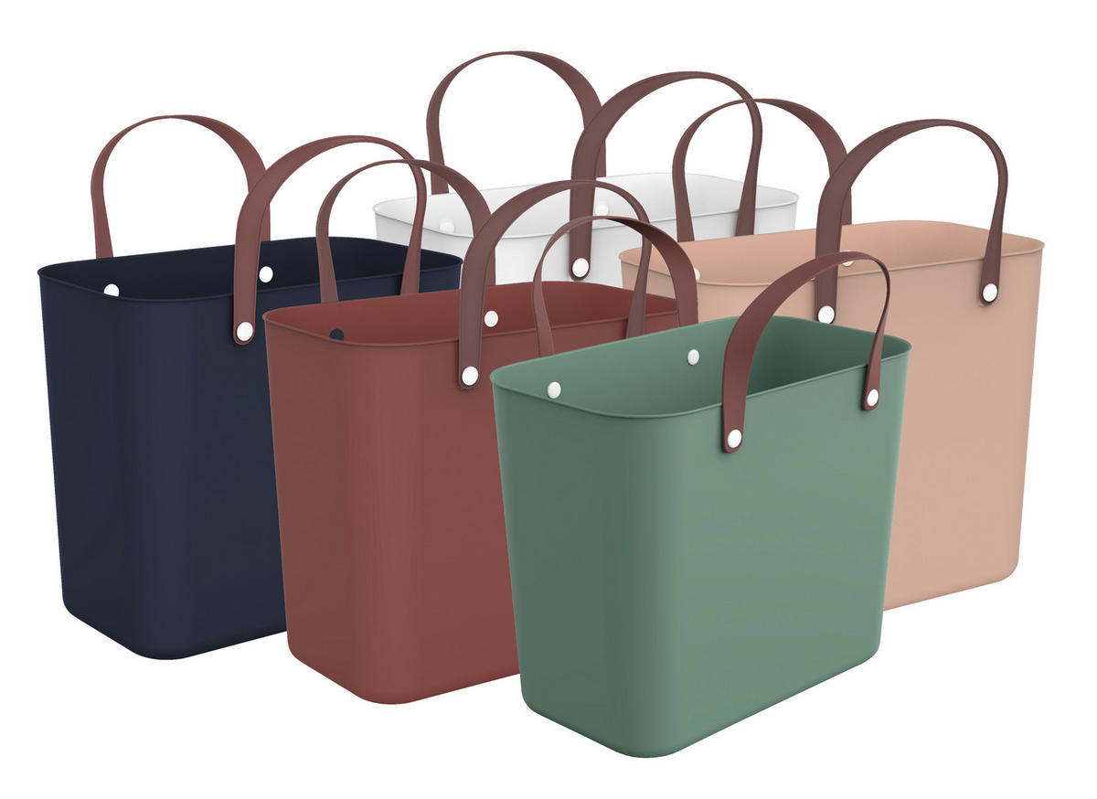 NÁKUPNÍ TAŠKA zelená - zelená, Basics, plast (34/40/23,5cm) - Rotho