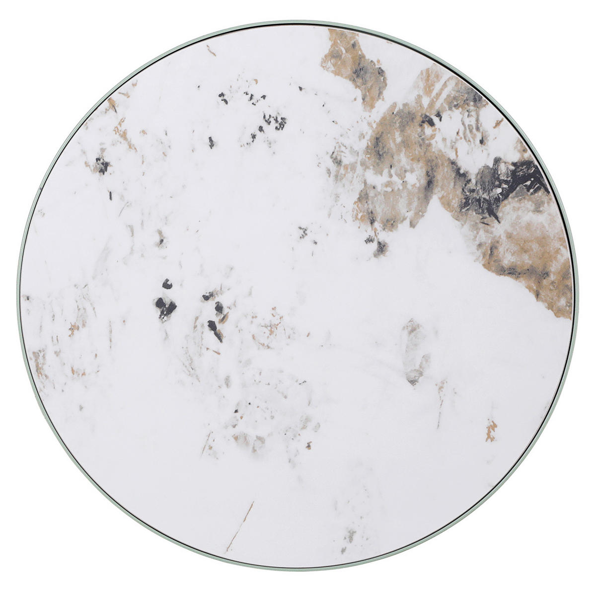 SOFFBORD i keramik 50/52 cm  - vit/mintgrön, Design, metall/keramik (50/52cm) - Belluti