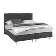 BOXSPRINGBETT 180/200 cm  in Anthrazit, Hellgrau  - Anthrazit/Hellgrau, Design, Holz/Textil (180/200cm) - Carryhome