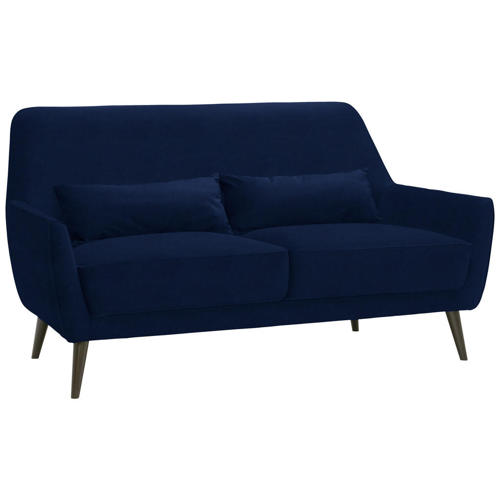 Thumbnail - Mid.you 3-Sitzer-Sofa, Blau, Textil, Uni, 160x86x80 cm, Made in EU, Rücken echt, Wohnzimmer, Sofas & Couches, Sofas, 3-S...