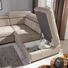 WOHNLANDSCHAFT in Leder Sandfarben - Sandfarben/Chromfarben, Design, Leder (218/259cm) - Welnova WOHNLANDSCHAFT in Leder Sandfarben - Sandfarben/Chromfarben, Design, Leder (218/259cm) - Welnova