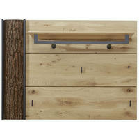 GARDEROBENPANEEL  in 118/87/35 cm  - Eichefarben/Anthrazit, Design, Holz/Metall (118/87/35cm) - Valnatura