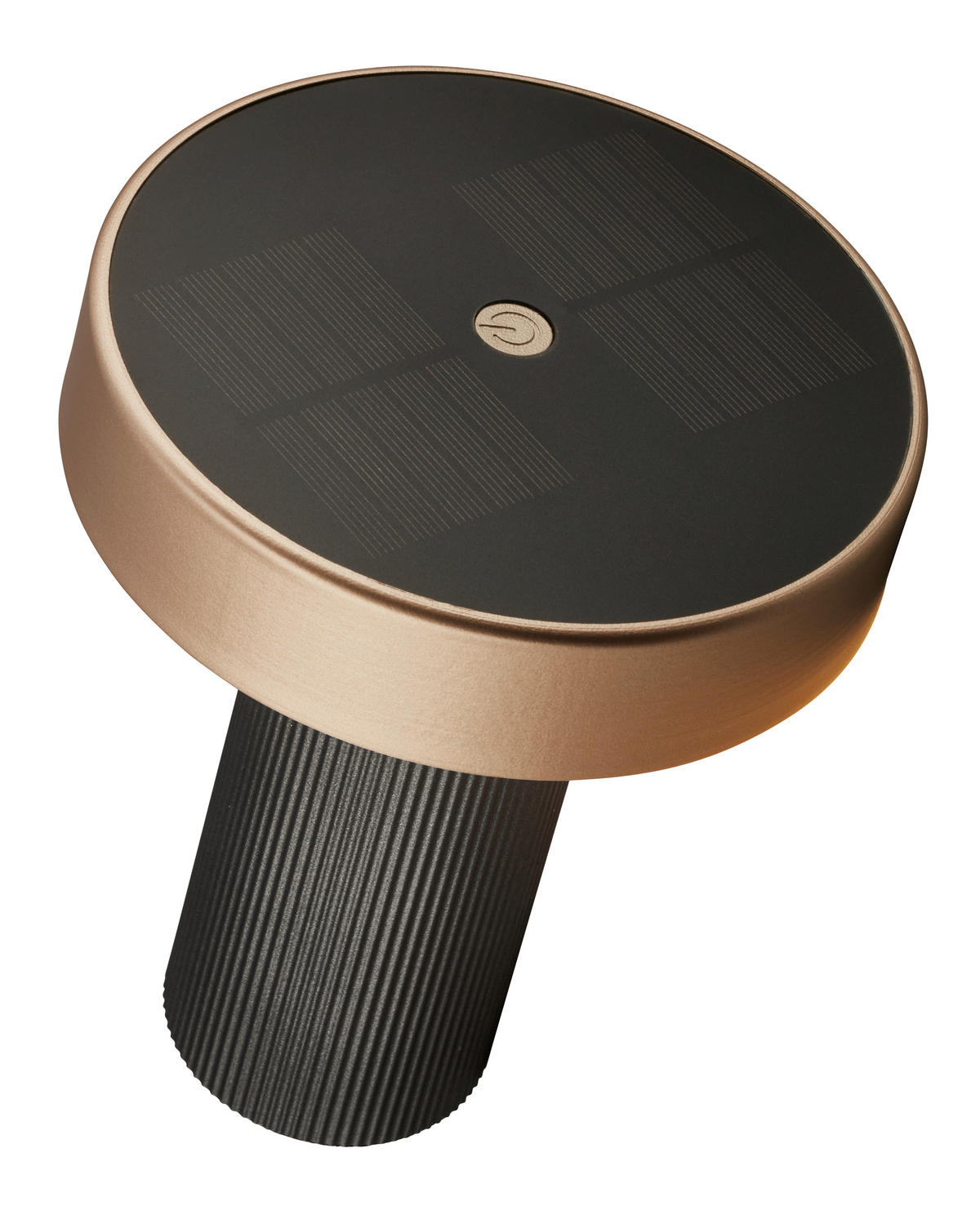 AKKU-TISCHLEUCHTE 16/20 cm  - Beige/Anthrazit, Design, Kunststoff (16/20cm)