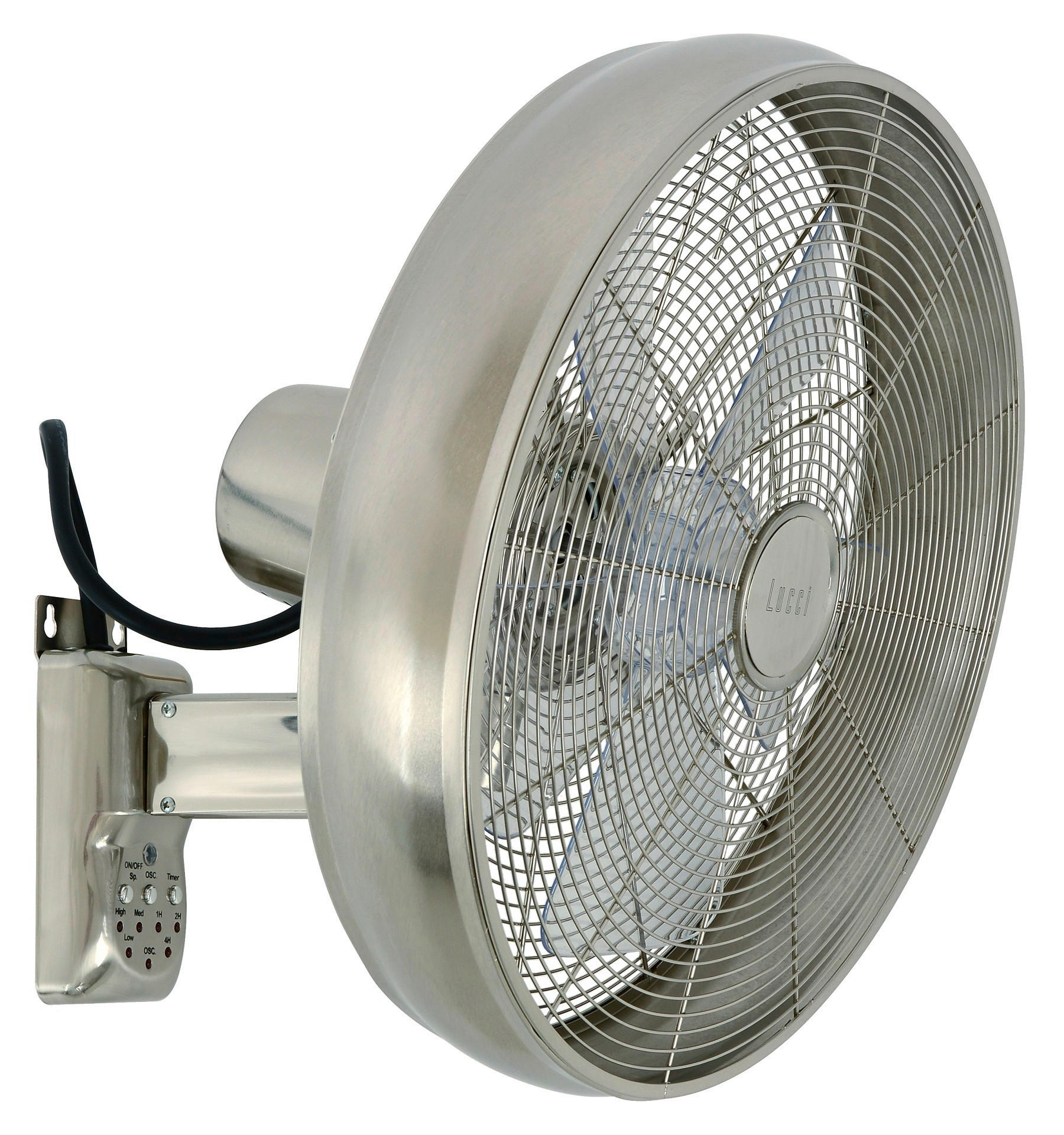 TAKFLÄKT Breeze Serie  - kromfärg/transparent, Basics, metall/plast (46/46/40cm) - P & B