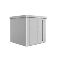 GERÄTEHAUS 236/222/236 cm  - Silberfarben, Design, Metall (236/222/236cm) - Biohort