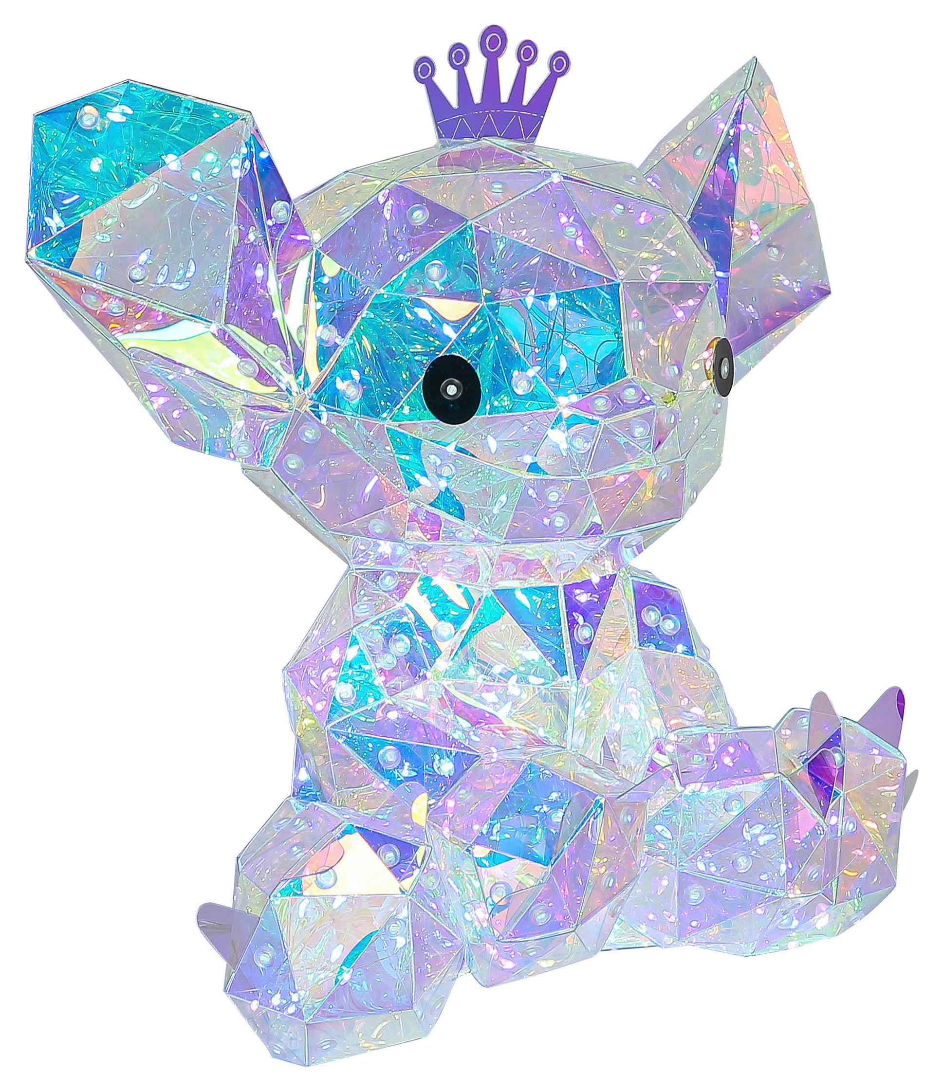 TISCHLEUCHTE 21/27/30 cm   - Transparent/Perlmutt, Trend, Kunststoff (21/27/30cm) - Novel