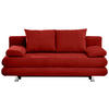 BÄDDSOFFA i mikrofiber bordeaux  - bordeaux/kromfärg, Design, textil/plast (196/74/90cm) - MID.YOU