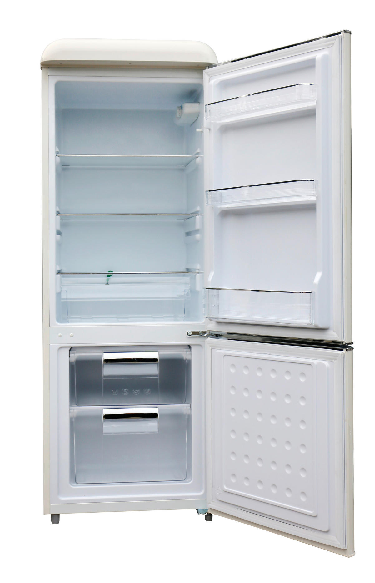 KÜHL-GEFRIER-KOMBINATION BFR 205  - Creme, Basics, Metall (54,5/149,5/58cm) - CEEM
