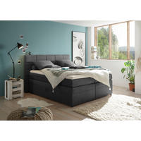 BOXSPRINGBETT 180/200 cm,  in Schlammfarben, Matratze, Bettkasten, Topper, H2 = mittel  - Schlammfarben, KONVENTIONELL, Kunststoff (180/200cm) - MID.YOU