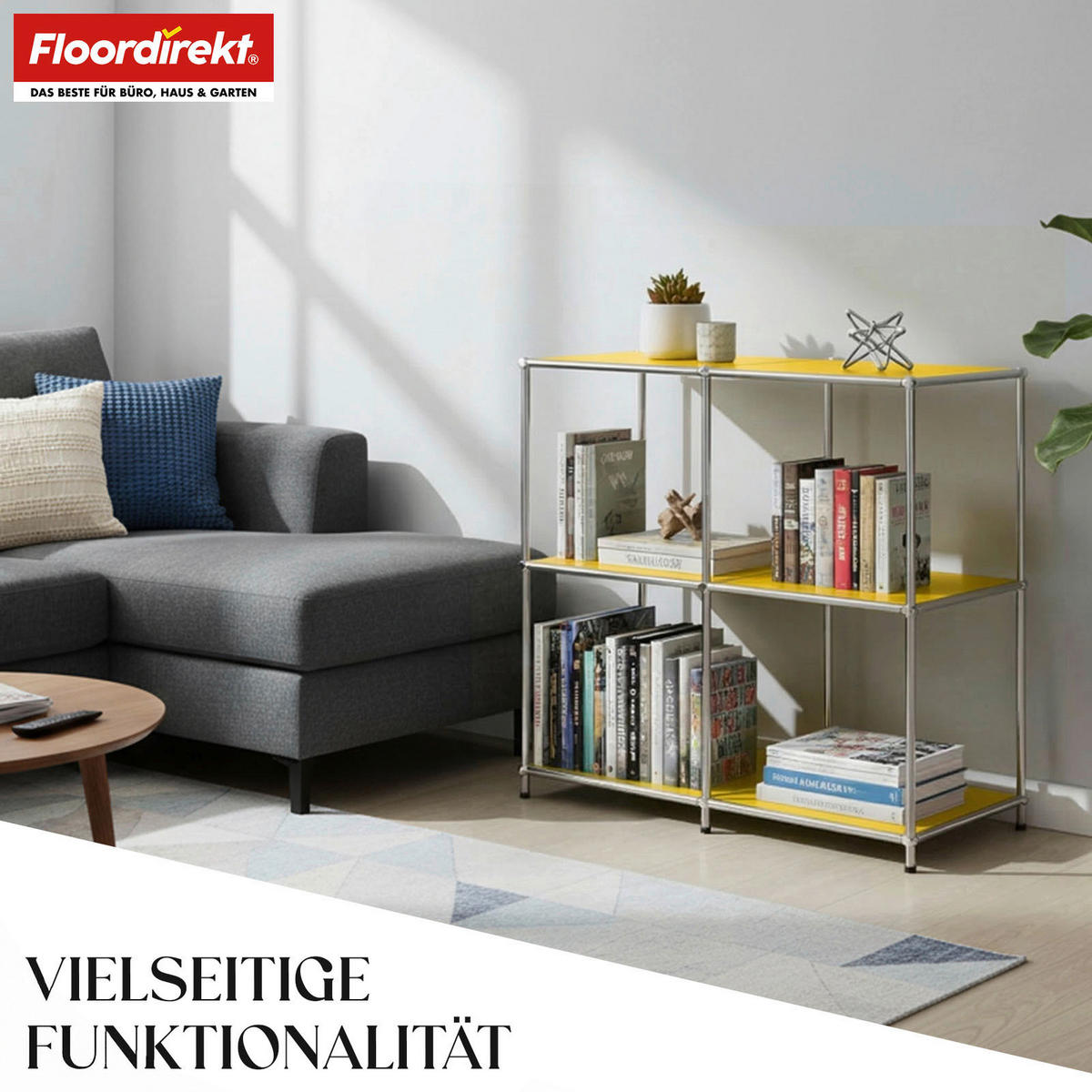 SIDEBOARD Concept Epure MK-027 78/82/40 cm  - Gelb, Basics, Metall (78/82/40cm) - Floordirekt