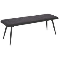SEDACÍ LAVICE, antracitová, černá - černá/antracitová, Design, kov/textil (140/48/42cm) - Carryhome