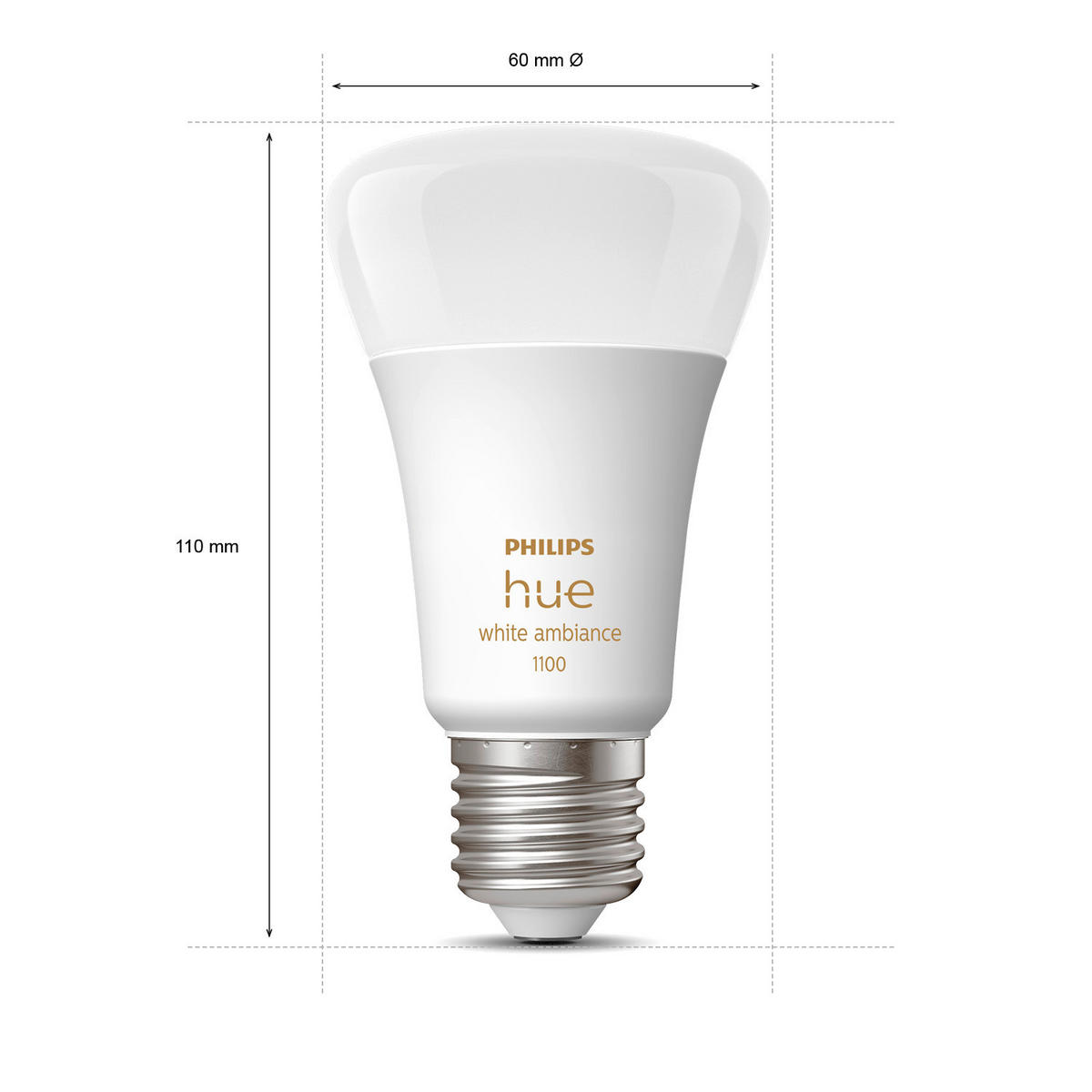 White Ambience Starterset   E27 11 W 1055 lm  - Weiß, Basics, Kunststoff (6,1/11/6,1cm) - Philips HUE
