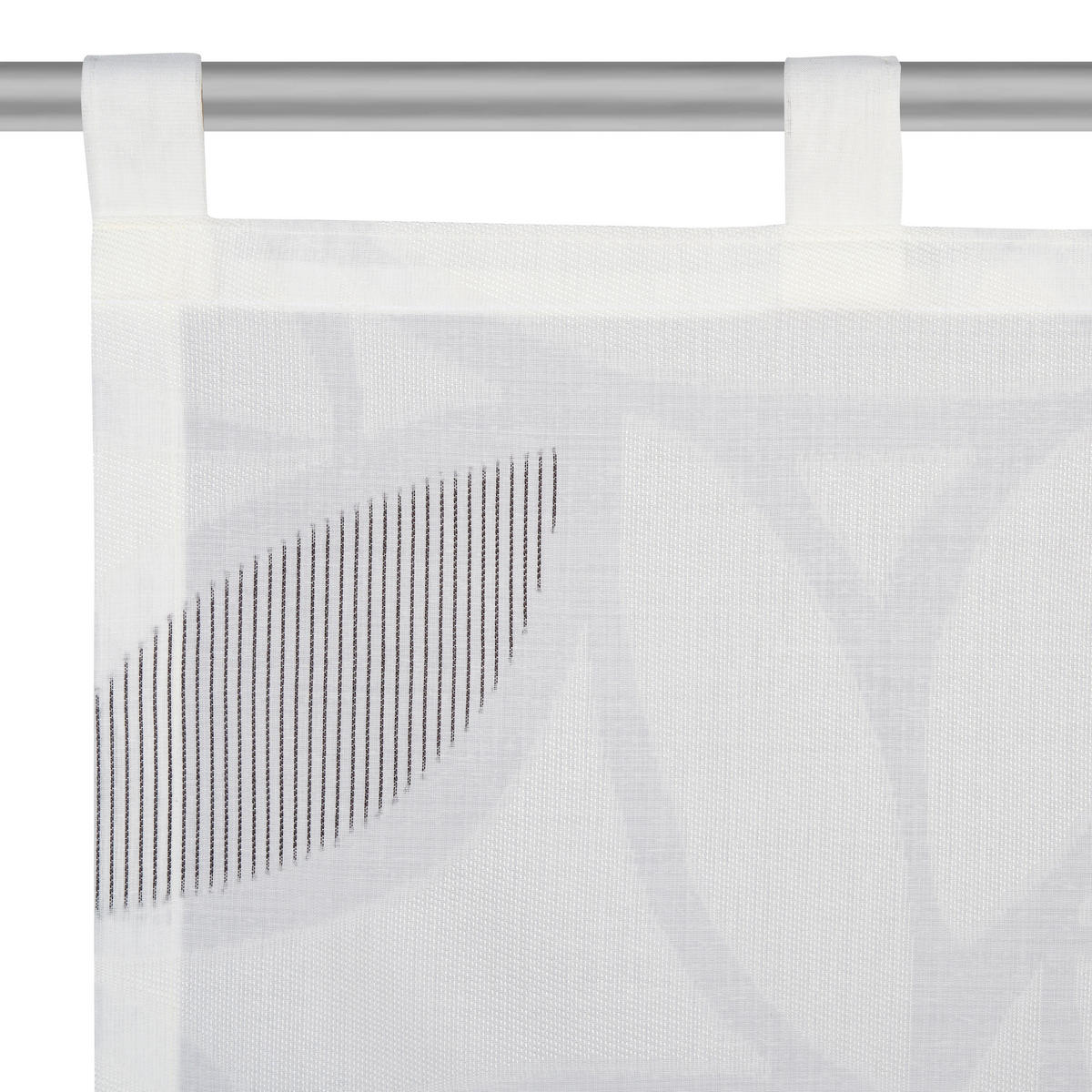 KURZGARDINE   150/60 cm   - Schwarz/Weiß, KONVENTIONELL, Textil (150/60cm) - Esposa