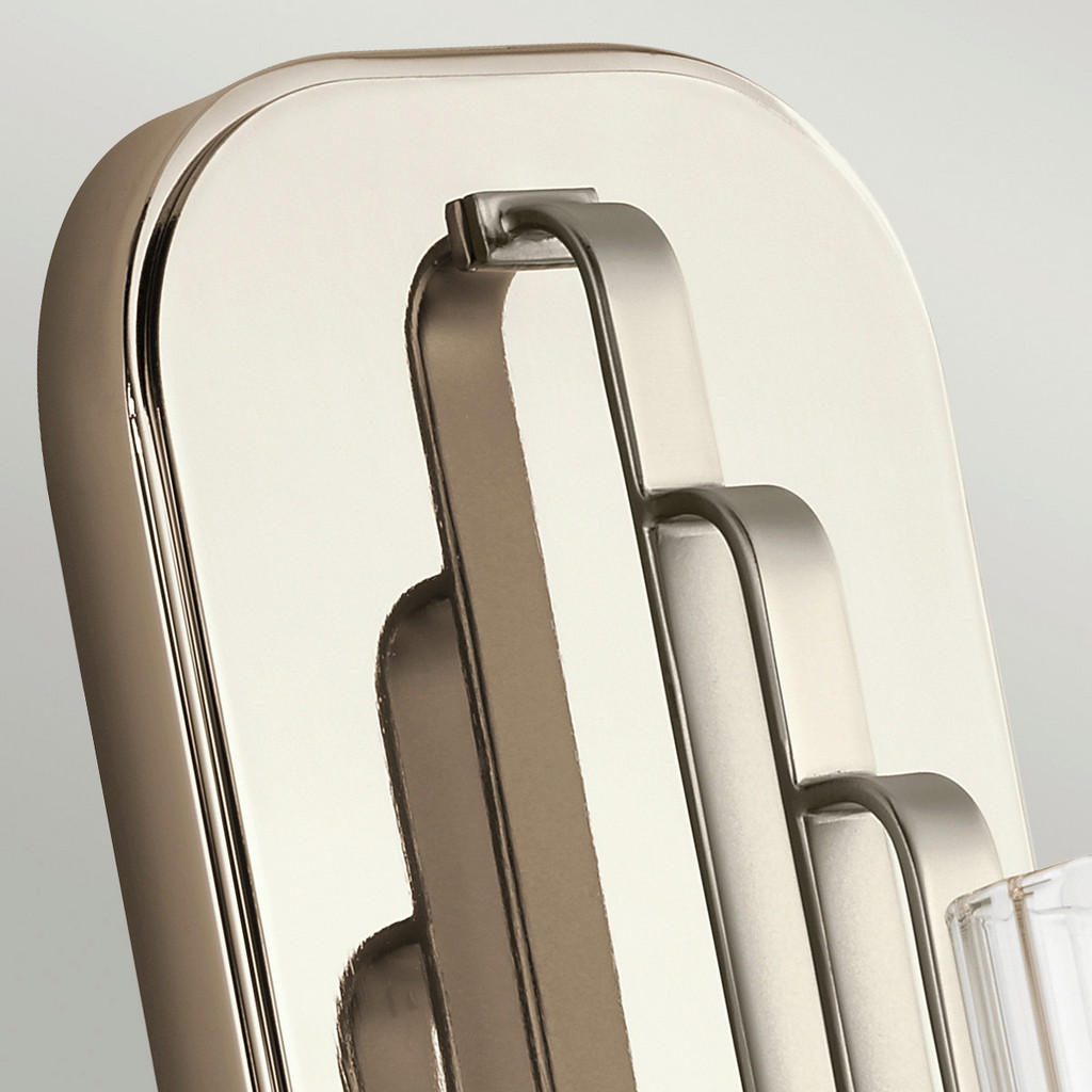 Thumbnail - Elstead Lighting Wandleuchte Kimrose, Nickel, Metall, Glas, 16x33.5x11.5 cm, Grüner Punkt, RoHS, Lampen & Leuchten, Inne...