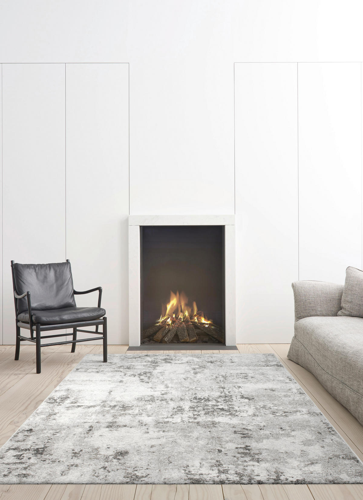 WEBTEPPICH 200/290 cm Sorrent Silberfarben, Hellgrau, Dunkelgrau  - Dunkelgrau/Silberfarben, Design, Textil (200/290cm)