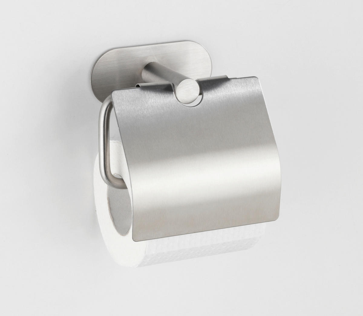 TOILETTENPAPIERHALTER - Silberfarben, Basics, Metall (14/12,5/7cm) - Wenko