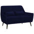 ZWEISITZER-SOFA in Textil Blau - Blau/Schwarz, Trend, Holz/Textil (135/86/80cm) - Carryhome ZWEISITZER-SOFA in Textil Blau - Blau/Schwarz, Trend, Holz/Textil (135/86/80cm) - Carryhome