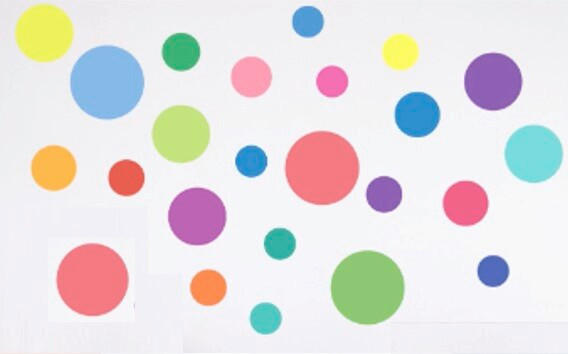 DEKOSTICKER  - Multicolor, Basics, Kunststoff (50/70/0,10cm) - Euroart