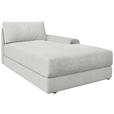 BIGSOFA Cord Perlmutt  - Perlmutt/Schwarz, MODERN, Kunststoff/Textil (117/93/190cm) - Carryhome