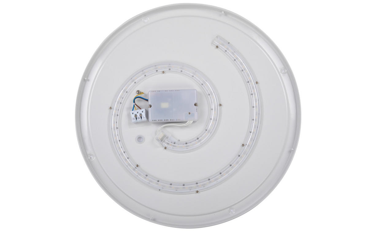 STROPNÍ LED SVÍTIDLO, 48/8,5 cm  - bílá/černá, Trend, kov/plast (48/8,5cm) - Novel
