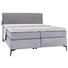 BOXSPRINGBETT 160/200 cm in Hellgrau - Hellgrau/Schwarz, Design, Textil/Metall (160/200cm) - Hom`in BOXSPRINGBETT 160/200 cm in Hellgrau - Hellgrau/Schwarz, Design, Textil/Metall (160/200cm) - Hom`in