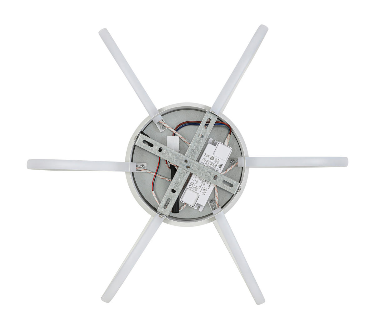 DECKENLEUCHTE     - Weiss, Trend, Kunststoff/Metall (55cm) - Collett's Monde