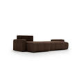 ECKSOFA in Cord Braun  - Schwarz/Braun, MODERN, Kunststoff/Textil (150/245cm) - Carryhome