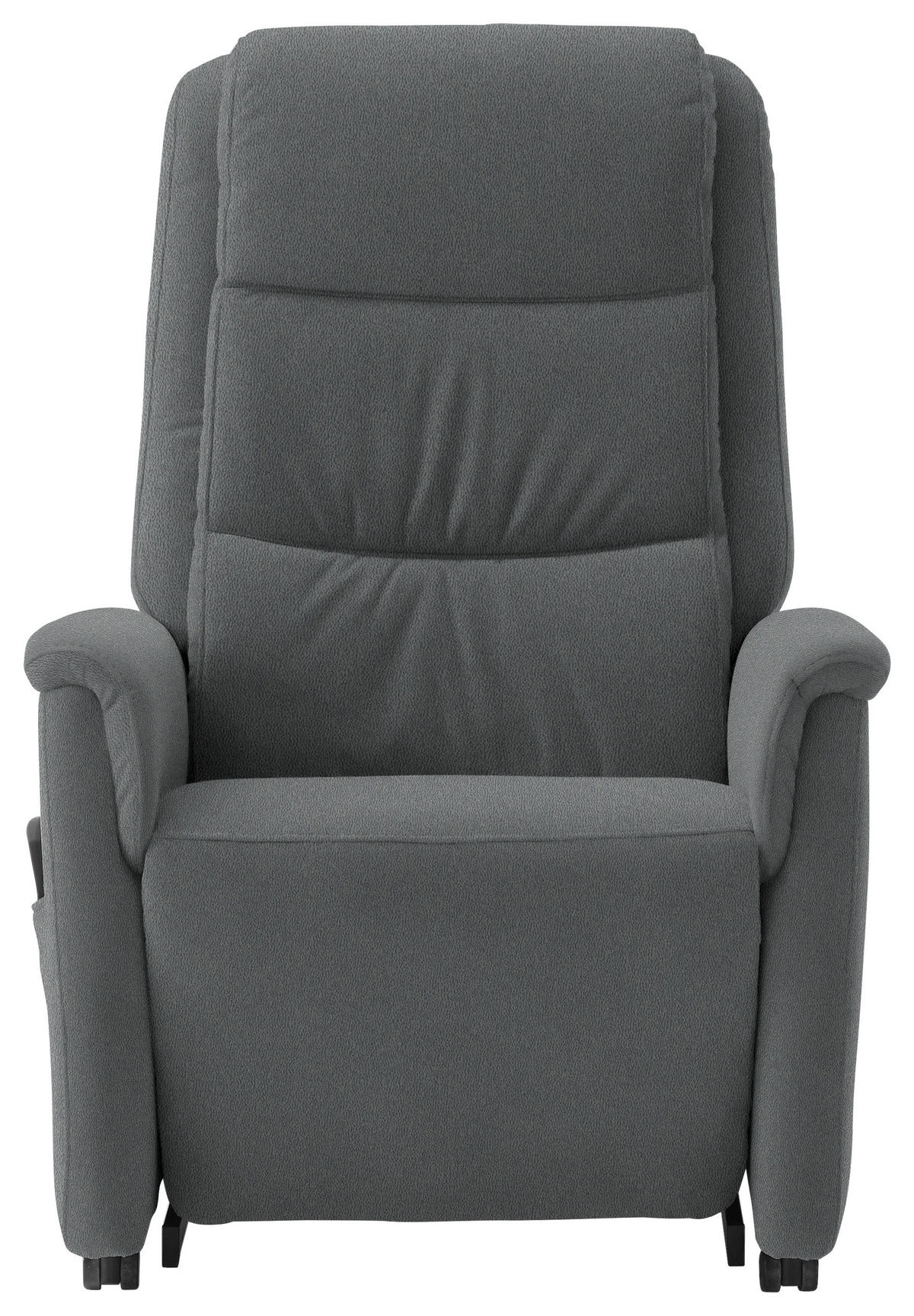 FERNSEHSESSEL in Mikrofaser Grau  - Schwarz/Grau, Konventionell, Kunststoff/Textil (70/107/88cm) - Livetastic