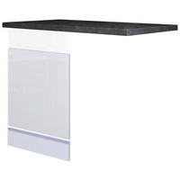 GESCHIRRSPÜLERFRONT 110/86/60 cm  in Schieferfarben, Weiß Hochglanz  - Schieferfarben/Weiß Hochglanz, MODERN, Holzwerkstoff (110/86/60cm) - FlexWell