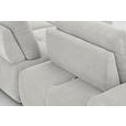 ECKSOFA in Velours Hellgrau  - Hellgrau/Schwarz, Design, Kunststoff/Textil (326/236cm) - Xora