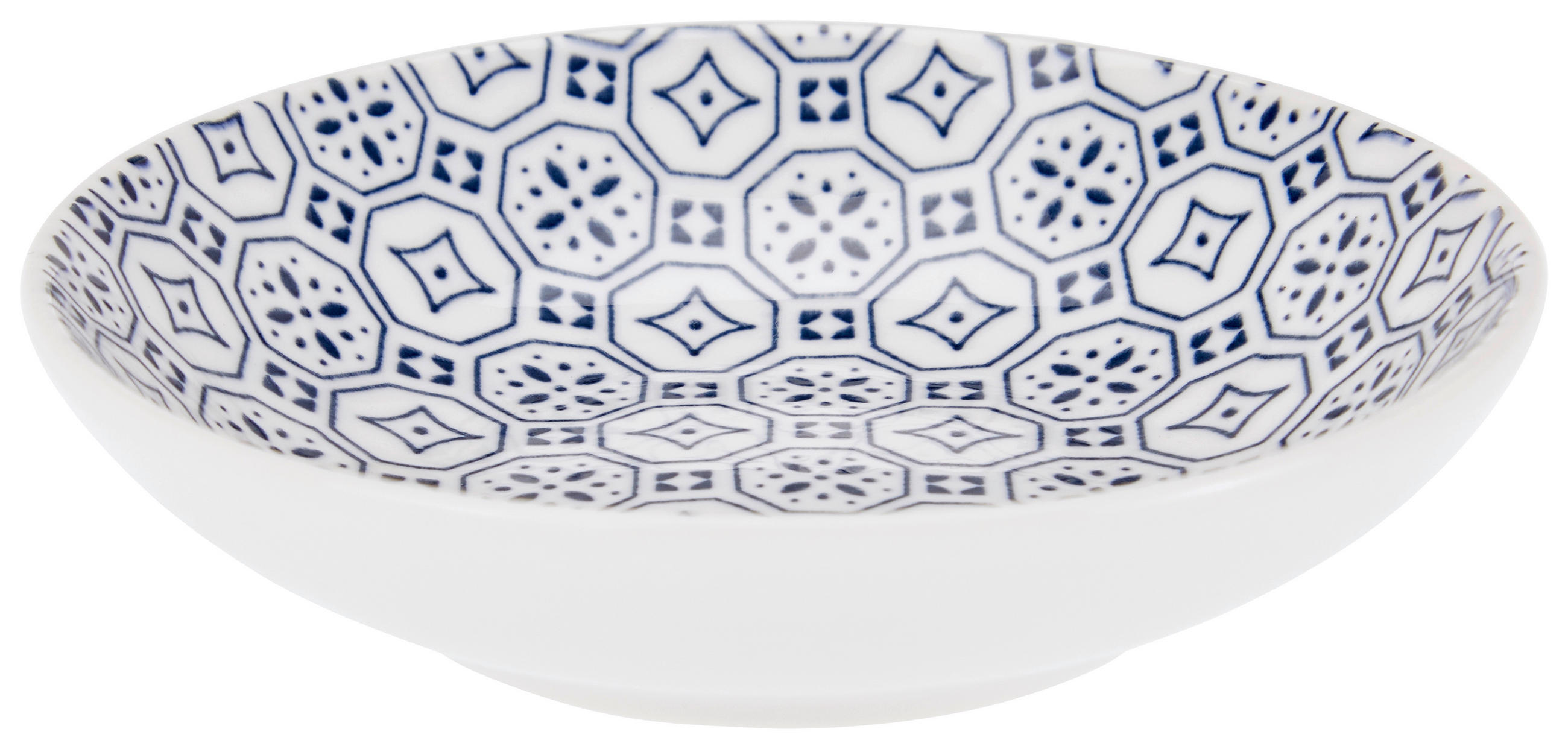 Schüssel Aus Keramik Blau/weiß Glaukos D/h: Ca. 10/2,3 Cm