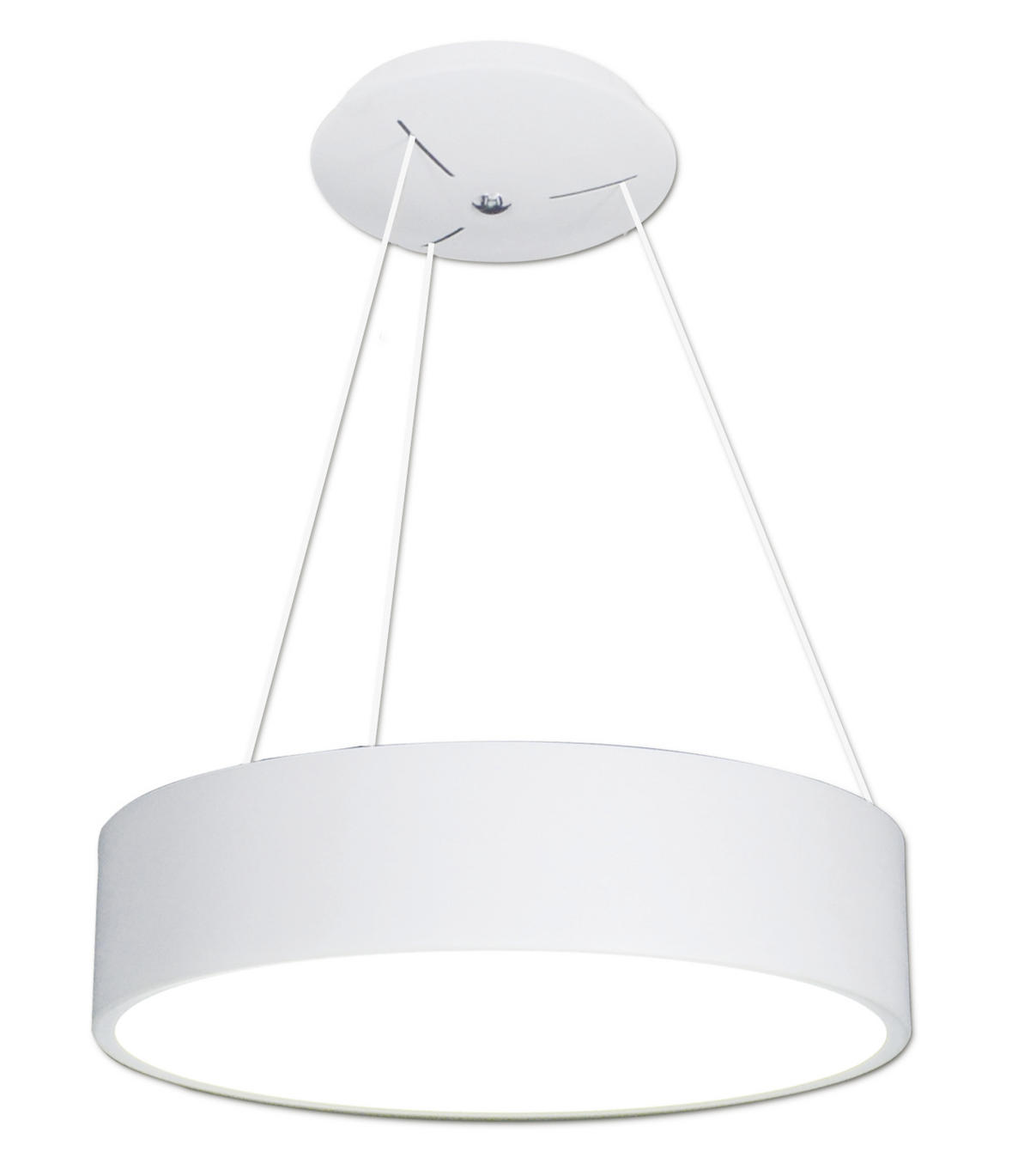 LED-HÄNGELEUCHTE CARLA 45/150 cm   - Weiß, Design, Kunststoff/Metall (45/150cm) - Näve