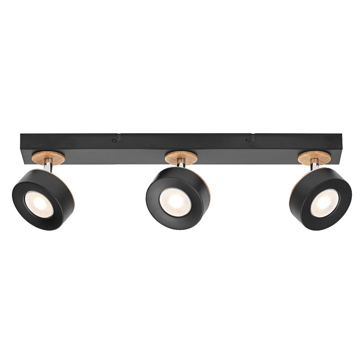 LED-STRAHLER 49,8/9/10,8 cm   - Schwarz, Design, Holz/Kunststoff (49,8/9/10,8cm) - Osram