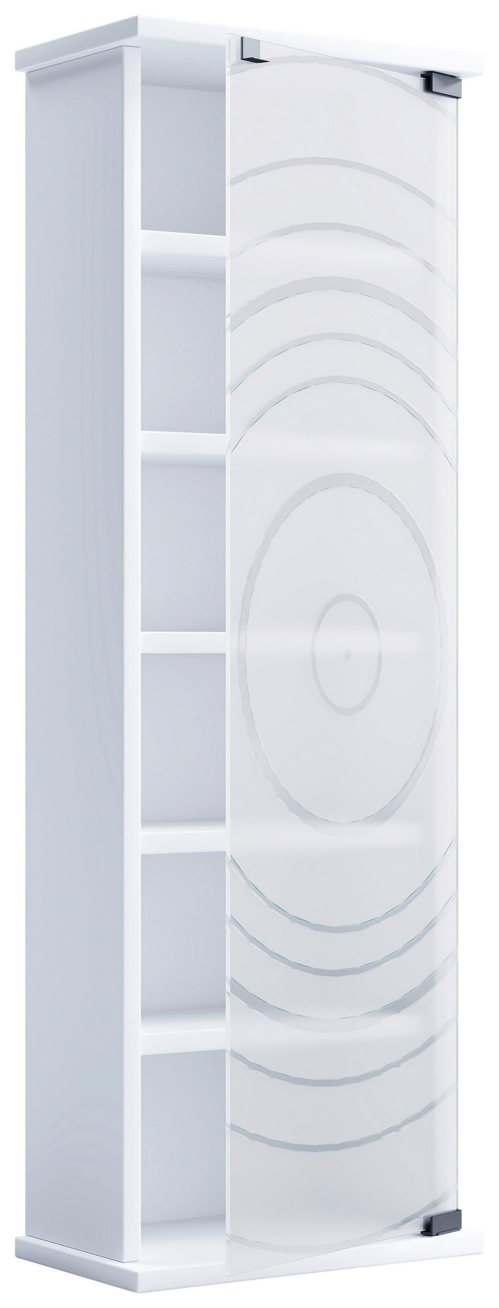 CD-HYLLA 31/92/18 cm  - vit, Design, trämaterial/glas (31/92/18cm) - MID.YOU