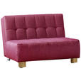 SCHLAFSOFA in Rot  - Rot/Naturfarben, Design, Holz/Textil (125/92/102cm) - Novel