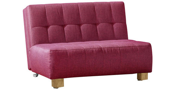 SCHLAFSOFA in Rot  - Rot/Naturfarben, Design, Holz/Textil (125/92/102cm) - Novel