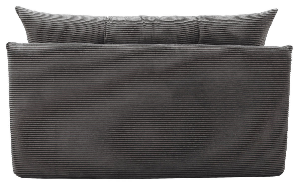 SCHLAFSOFA  in Cord Grau  - Schwarz/Grau, Design, Kunststoff/Textil (154/93/85cm) - MID.YOU