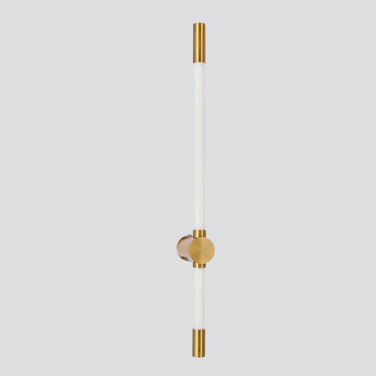 LED-WANDLEUCHTE 60.5/9/5 cm   - Messingfarben/Weiß, KONVENTIONELL, Kunststoff/Metall (60.5/9/5cm)