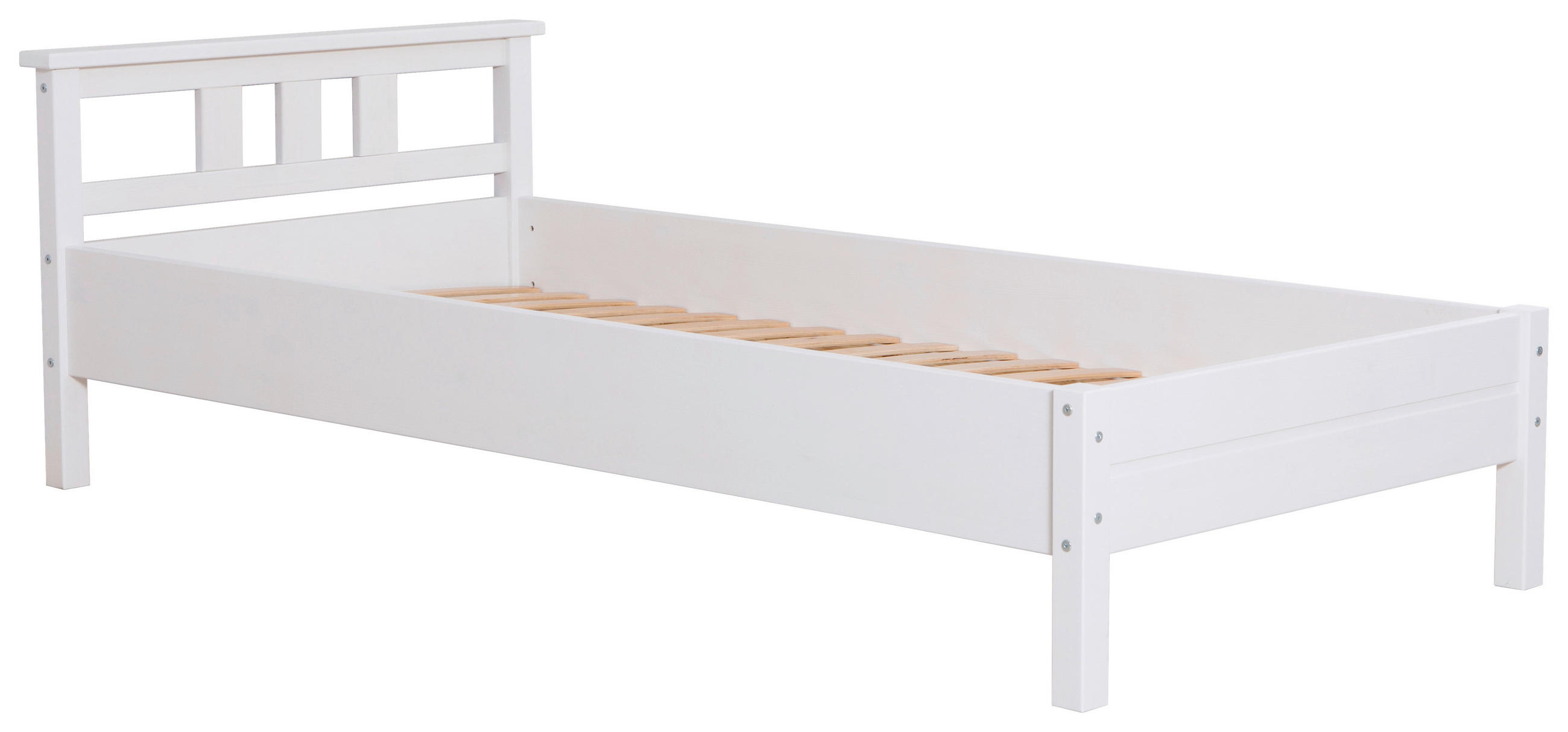 Bett Merci ca. 100x200 cm 100/200 cm  in Weiss   - Weiss, Konventionell, Holz (100/200cm) - MID.YOU