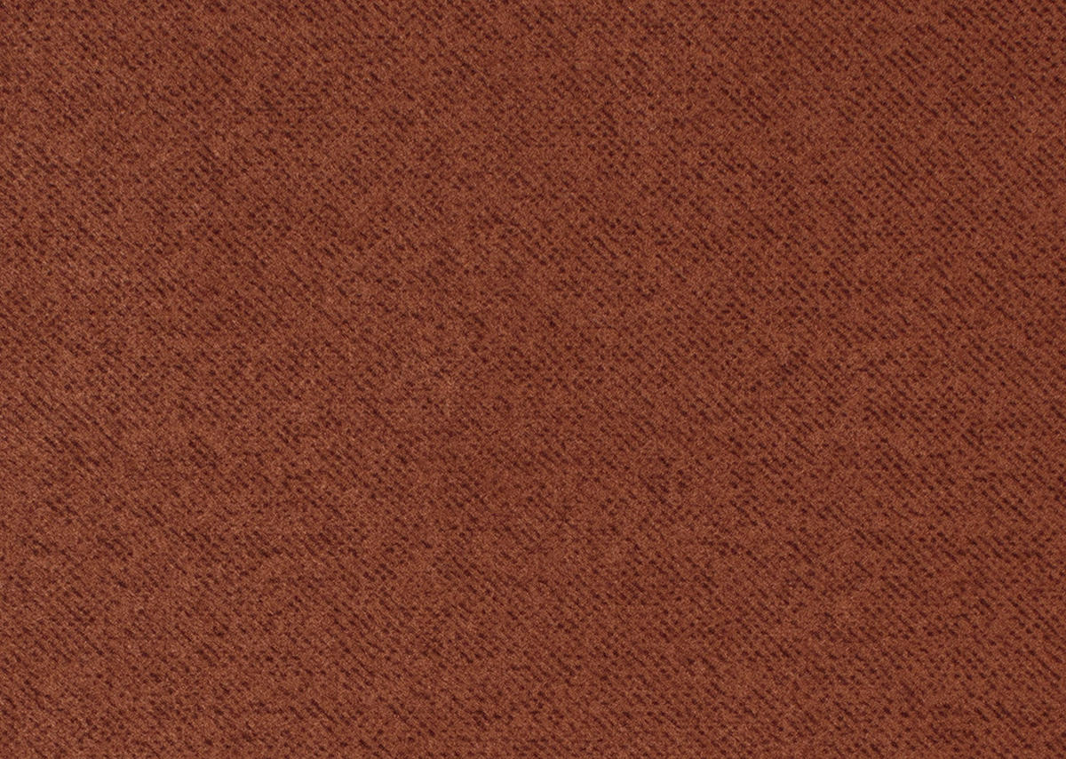 ECKSOFA in Velours Terracotta  - Terracotta/Schwarz, Design, Holz/Textil (260/167cm) - Welnova