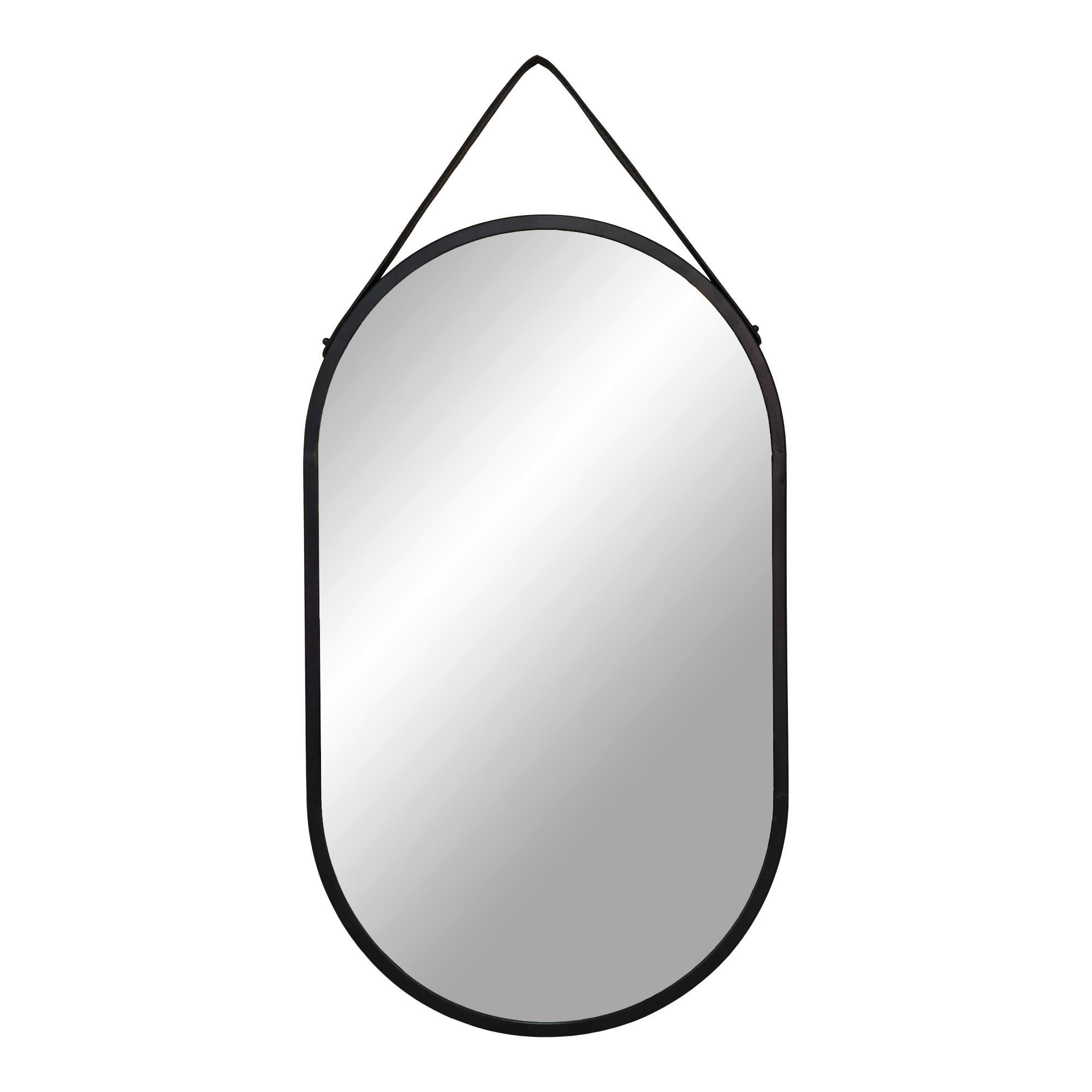 WANDSPIEGEL 35/60/2 cm  - Klar/Schwarz, Design, Metall (35/60/2cm)