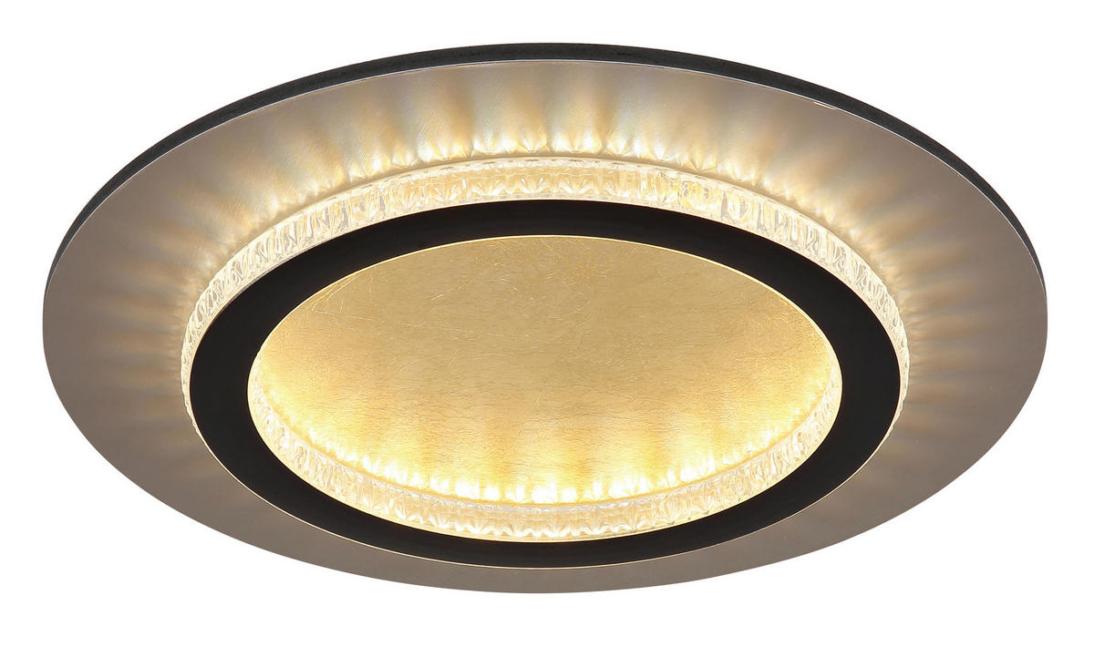 LED-DECKENLEUCHTE 35/5,5 cm   - Klar/Goldfarben, Design, Kunststoff/Metall (35/5,5cm)