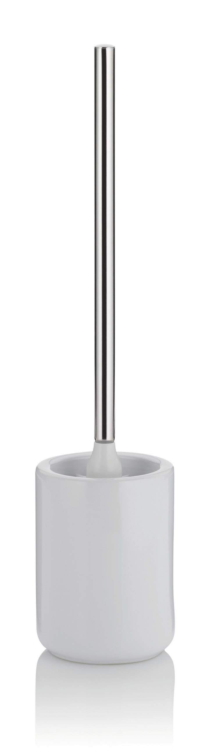 WC-BÜRSTENGARNITUR - Weiß, Basics, Keramik/Kunststoff (10,5/46cm) - Kela