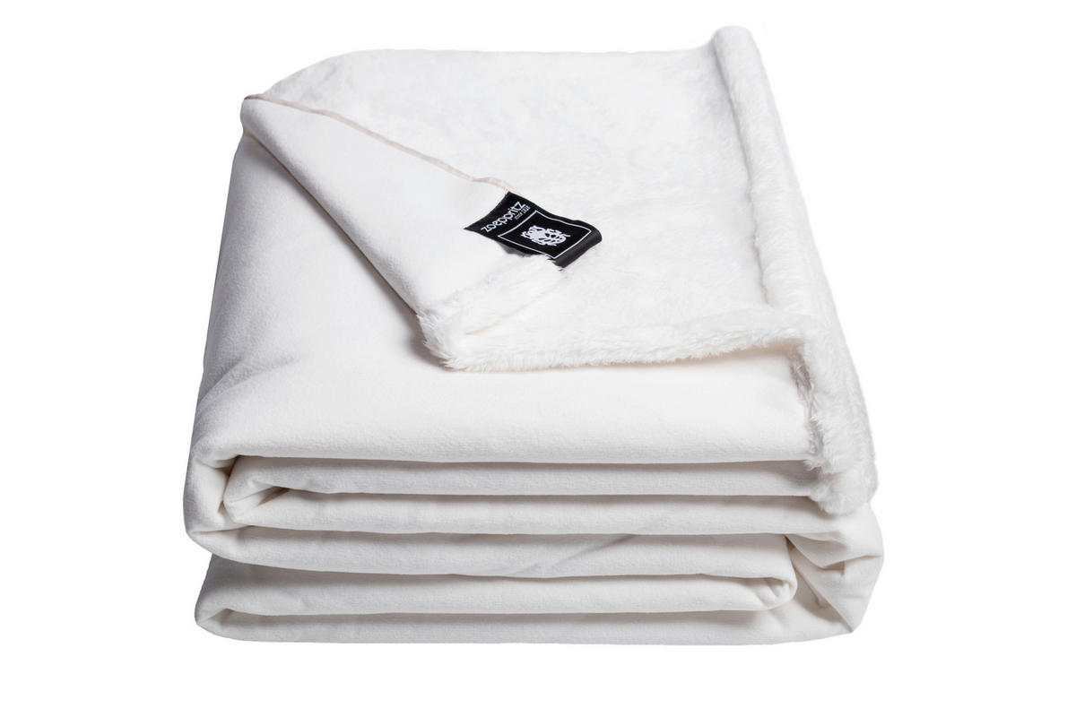 FELLDECKE REBORN BLISS 140/190 cm  - Weiß, KONVENTIONELL, Textil (140/190cm) - Zoeppritz