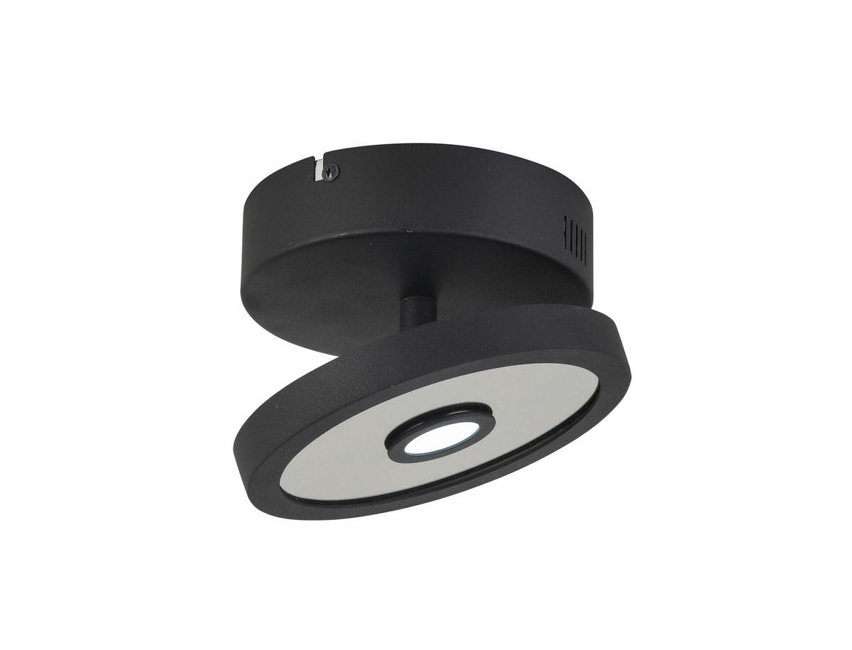 LED-STRAHLER 17/10 cm   - Schwarz, LIFESTYLE, Kunststoff/Metall (17/10cm) - Novel