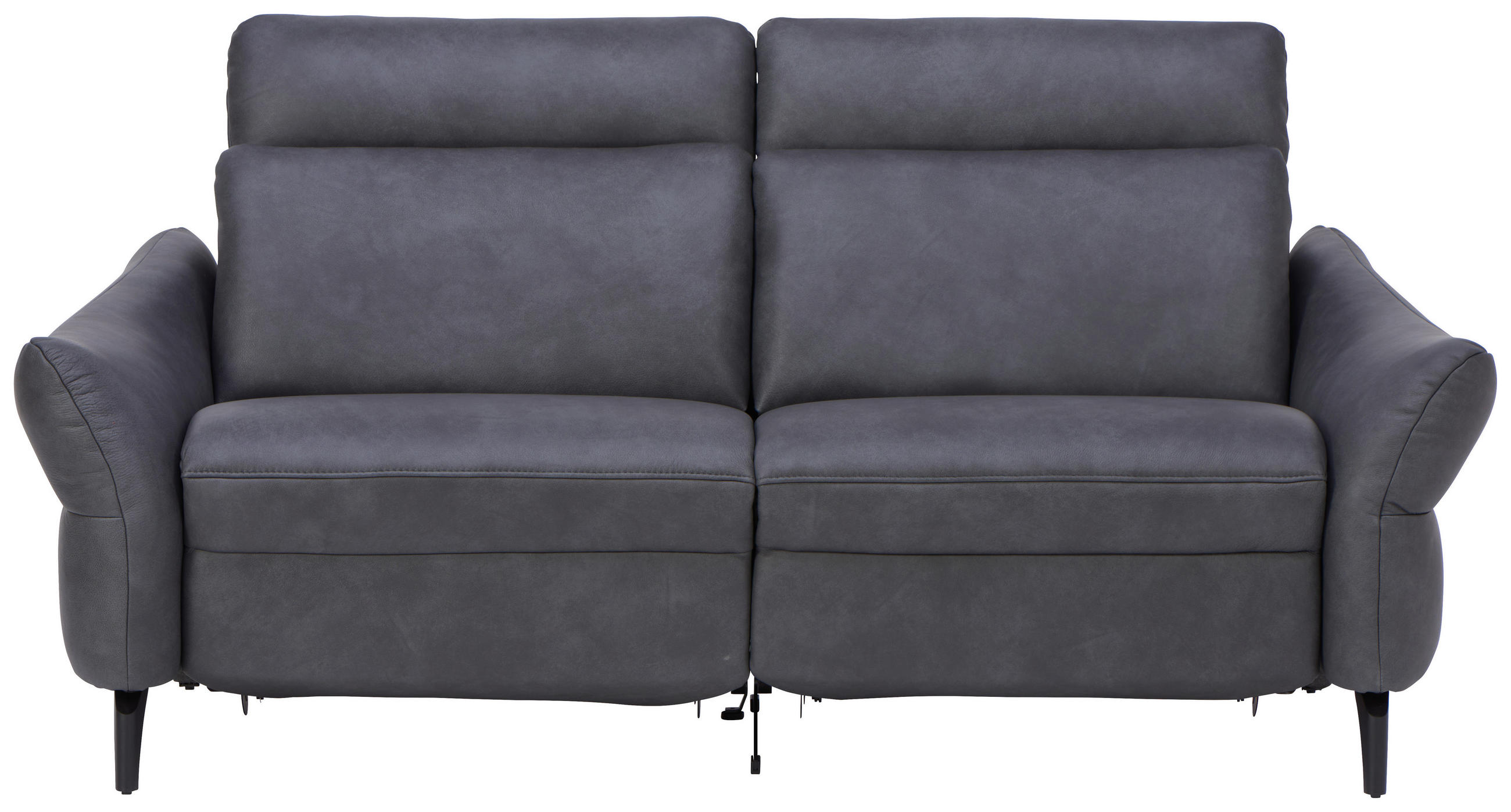2-SITZER-SOFA in Echtleder Anthrazit  - Anthrazit, Design, Leder/Metall (186/92/97cm) - Himolla Komfortklass